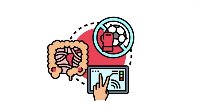 Obstruction control actions the regulation of physical activity and the use of modern technology for managing bodily functions and digestive tract health prevention