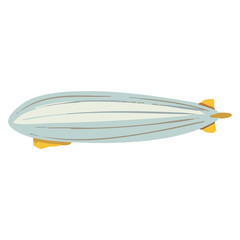 Vintage Airship Blimp Flying Aircraft © nikagraphic