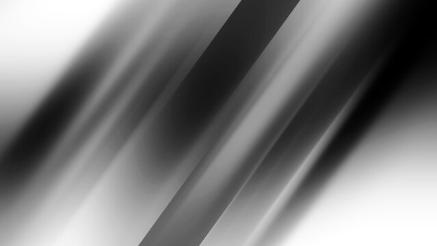 Abstract black and white dynamic motion blur background, intense gradient speed effect background.