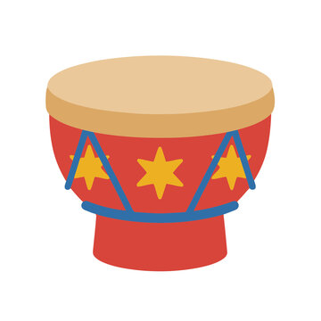 Decorative drum with stars