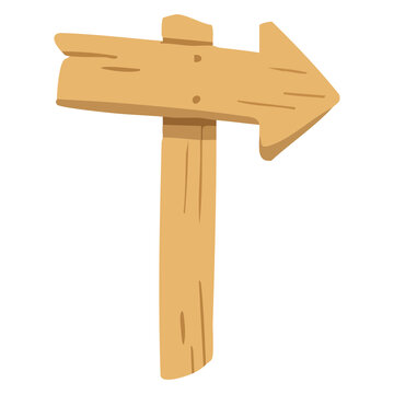 Large Arrow Wooden Sign Board