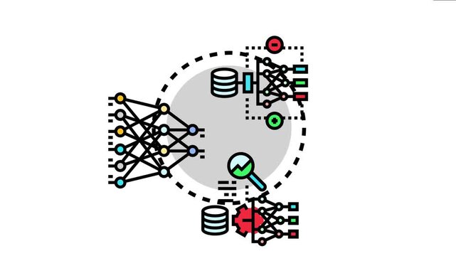 Norm referenced learning tests icon data processing, neural networks, and analytical evaluations for benchmarking and educational assessment