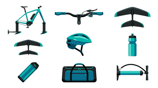 Hydrofoil water bike elements and pedal propeller drive systems for e hydrocycling fitness guides