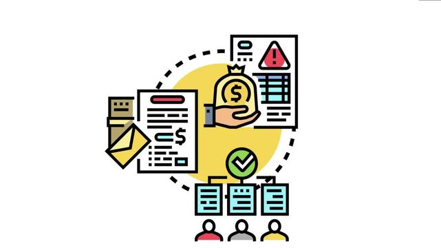 Non recourse invoice factoring process involving a business selling its accounts receivable to a third party for immediate cash, transferring the credit risk