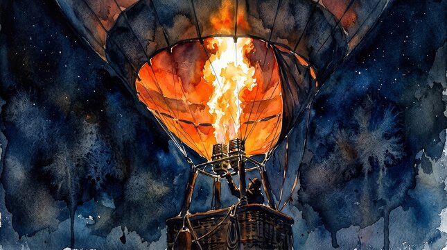 Night Sky Hot Air Balloon Adventure