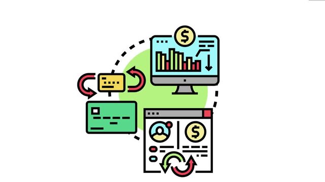 Credit cards and online banking interfaces depicting a financial balance transfer process, moving funds seamlessly between accounts without incurring additional fees