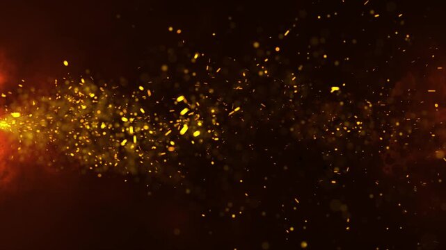 Realistic Burning Fire Particles with Red Hot Embers and Flying Sparks