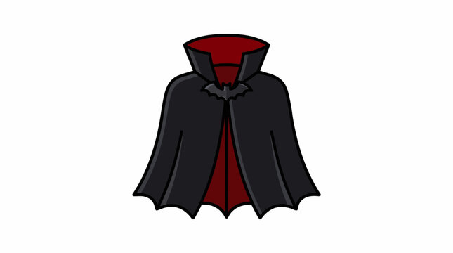 vampire cape vector icon