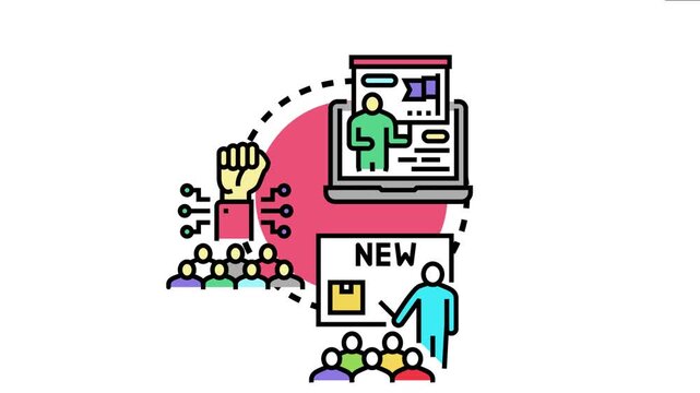New business launchpad concept showing entrepreneurs receiving educational support, professional training, and digital guidance for successful startup development and venture growth