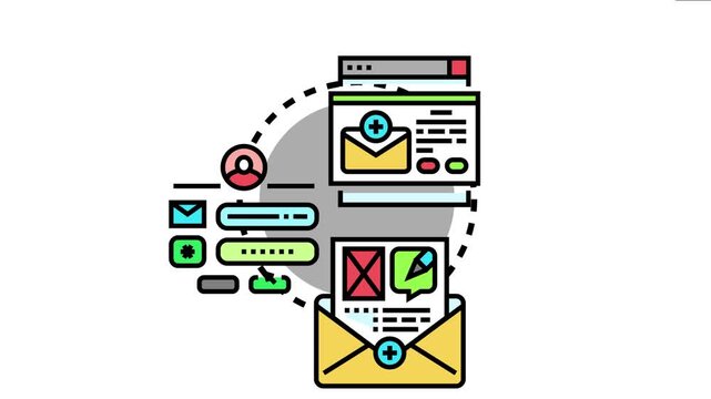 Newsletter sign up process concept email marketing, online subscription, and user registration form fields for digital communication and content delivery