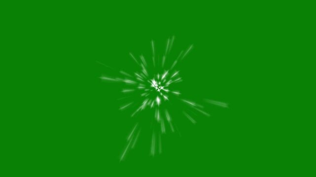 Glitter sparkle star twinkle animation. motion graphics in After Effects on green screen background, glowing stars with blinking shine rays and magical glitter light effects, smooth 4K loop