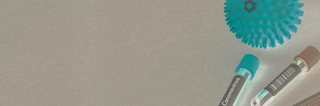 Covid-19 ultrastructure email header background