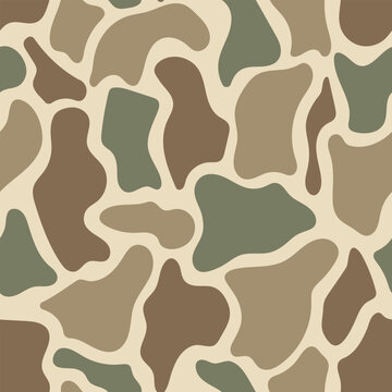 Duck Hunting Camouflage Vector Tile | Seamless Surface Swatch for Sublimation Apparel, Tumblers, and Vinyl