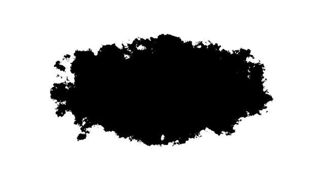 Black ink brush paint stroke transition Brush leak spreads over screen liquid splashing, drops, strokes, stain grunge. stencil frame drip spray, liquid graffiti ink splatter background.