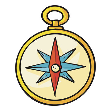 Gold Compass Navigation Icon
