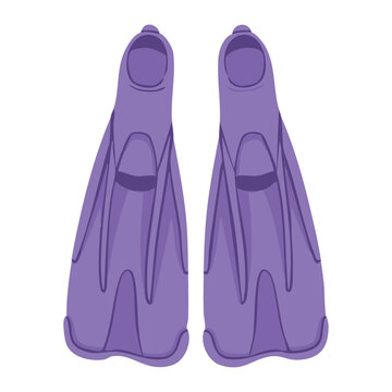 Purple Diving Flippers Icon