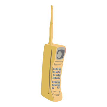 Vintage Mobile Phone Illustration