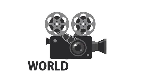 World Day for Audiovisual Heritage logo with film reels on white background