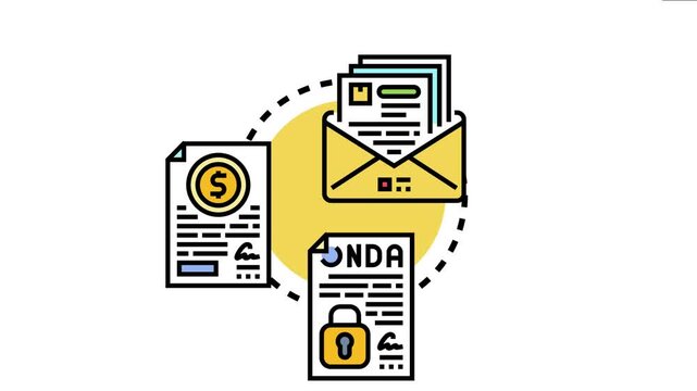 Business partners engaging in a process of discussing and agreeing upon legal document financial clauses and confidential non disclosure conditions