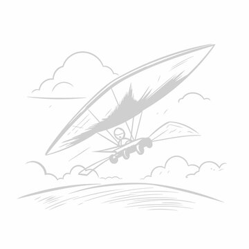 vector illustration of a glider.
