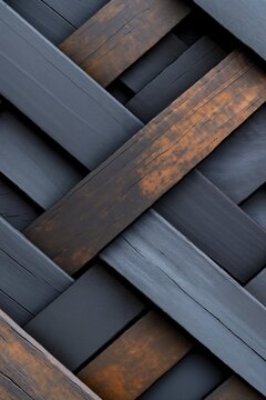 A close up of a wooden wall with a pattern on it