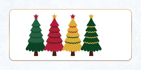 Golden snowflakes hanging on a brown background with holiday greetings © Muhammad