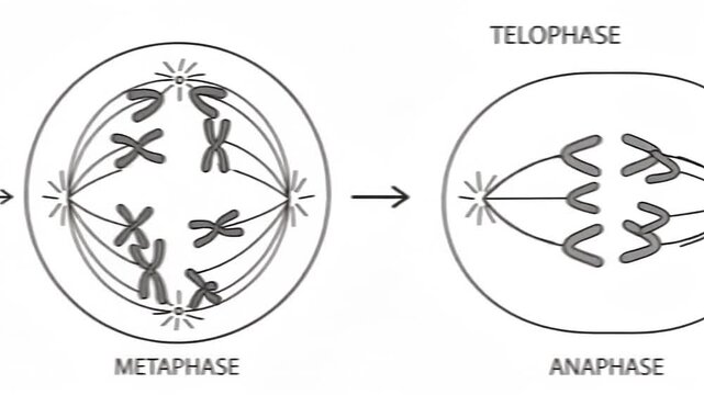 Cell Division Mitosis Stages Illustrated Animation