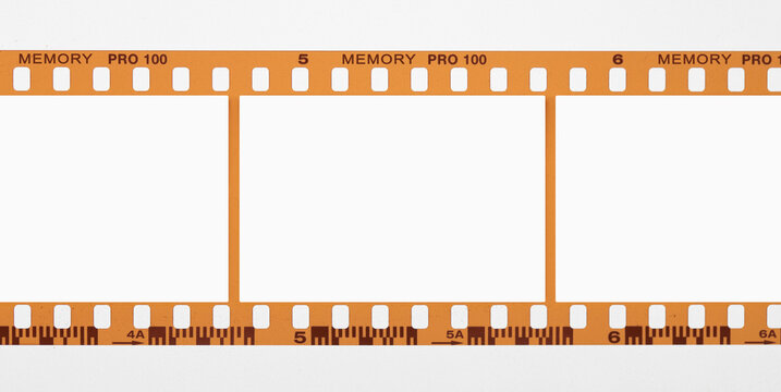 35 film negative strip border with image space.