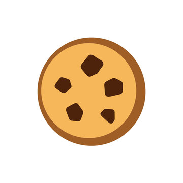 Chocolate chip cookie illustration