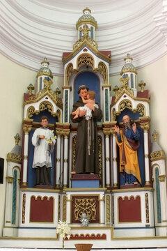 Altar of Saint Anthony of Padua in the parish church of the Holy Trinity in Trojstvo, Croatia