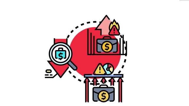 Operational expense chart visualizing financial analysis, budgeting, and cost management with rising expenses, risks, and careful monitoring for business strategy and success