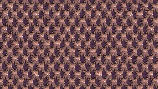 Seamless abstract geometric optical pattern in plum and peach