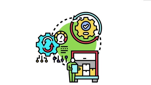 Operational approach optimizing business processes, supply chain management, logistics, and strategic planning for efficient workflow and successful system implementation