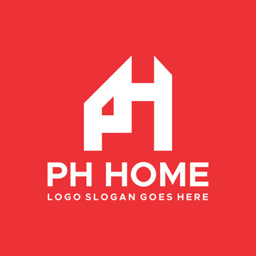 PH home real estate logo vector image