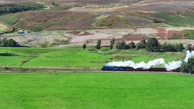 Aerial video of locomotive sir nigel gresley.60007 Sir Nigel Gresley is an LNER Class A4 4-6-2 ("Pacific") steam locomotive built at Doncaster Works in 1937 to a design of Sir Nigel Gresley 