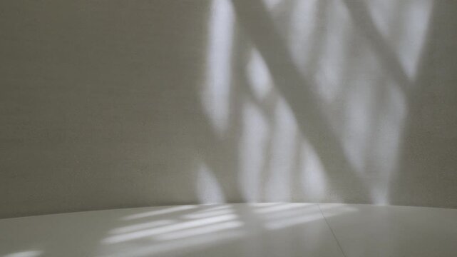 Minimal architectural background with curved forms and diffused shadows for luxury branding and modern design use