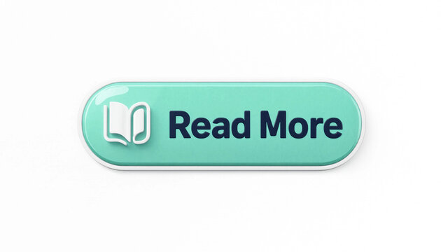 Read more button with book icon on mint green background for digital content engagement