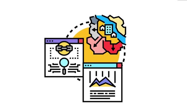 Online boundary line virtual property division, digital land management, and real estate analytics on internet browsers for defining territories and data
