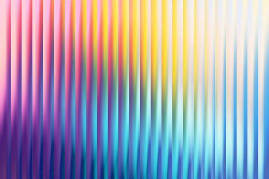 Vertical gradient stripes in pink, yellow, and blue, abstract pattern of parallel lines
