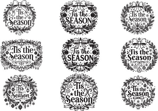 Tis the Season Christmas SVG