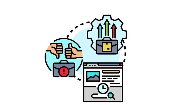 Icon concept continuous enhancement of user experience through feedback analysis, development, and iterative optimization of digital interfaces