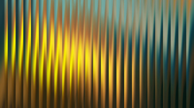 Abstract background, with vertical stripes, in gradient shades, of yellow, orange, and dark teal