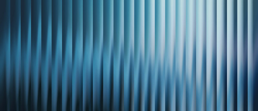 Vertical blue stripes with soft gradient lighting and shadowed depth effects