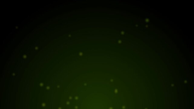Abstract Green Particle Background Motion Effect