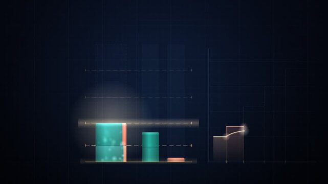 Progressive Tax Brackets Income Column And Marginal Rate Chart Build Animation