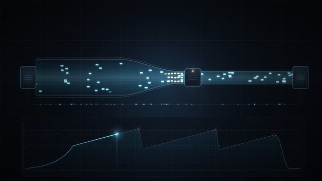 Network Data Packets Flowing Through Router With Congestion Window Graph Seamless Loop