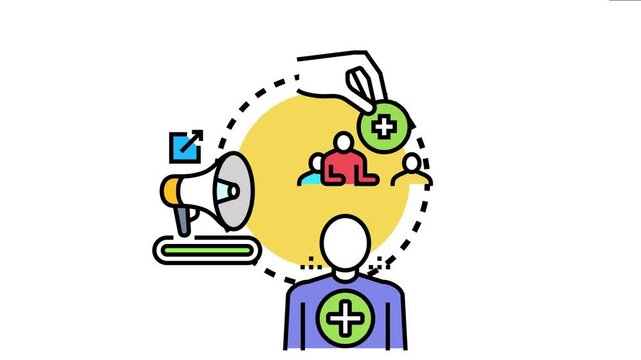 Onboarding companion program a hand adding a new person to a group, symbolizing support, guidance, and assistance for newcomers joining a team