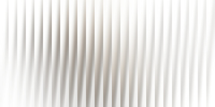 Vertical white stripes with soft shadows and gradients on a black background