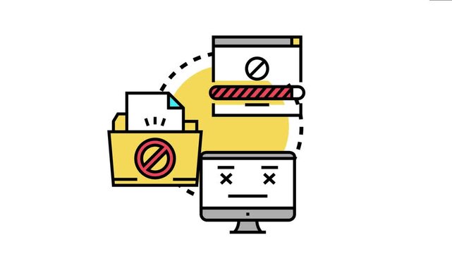Offline quality check concept system failure, data analysis issues, and no internet connection preventing digital processes and online access