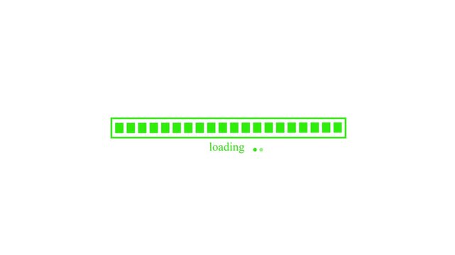 Clean Waiting Progress Indicator Animation with Smooth Loading Bar Effect